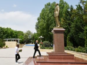 Prezident İlham Əliyev Şamaxı rayonunda səfərdədir