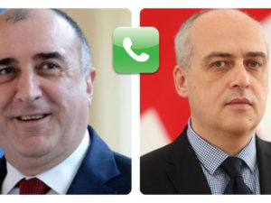 Elmar Məmmədyarov gürcü həmkarı ilə COVID-19-la mübarizədən danışıb