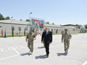 Prezident Ağdamda “N” saylı hərbi hissədə olub
