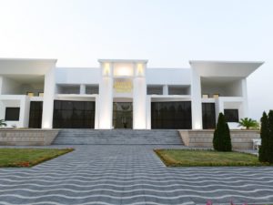 Prezident İlham Əliyev Tərtərdə Dövlət Rəmzləri Muzeyinin açılışında iştirak edib