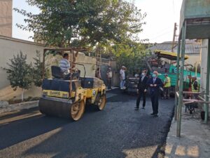 Suraxanıda, Əmircan qəsəbəsində növbəti küçə asfaltlanır – Foto
