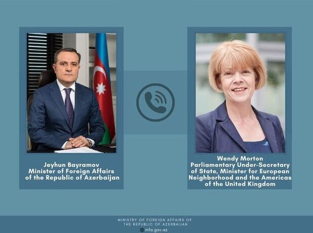 Ceyhun Bayramov Britaniyanın dövlət naziri ilə Qarabağdakı döyüşləri müzakirə edib Ceyhun Bayramov Britaniyanın dövlət naziri ilə Qarabağdakı döyüşləri müzakirə edib