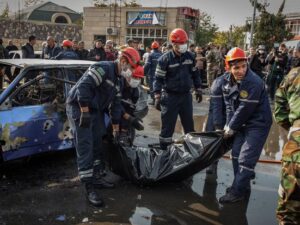Amerikalı jurnalistlər Bərdədə Ermənistanın raket atəşinə tuş gəldilər