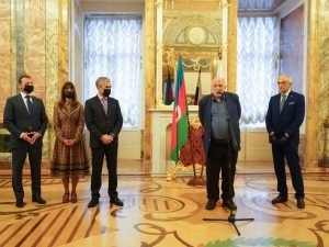 Sankt-Peterburqda Nizami Gəncəvinin 880 illik yubileyinə həsr olunmuş “Yeddi gözəl” sərgisi açılıb və Üzeyir Hacıbəylinin abidəsinin təməl daşı qoyulub