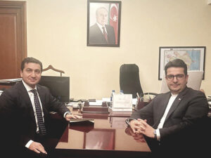 Hikmət Hacıyev İran səfiri ilə görüşüb