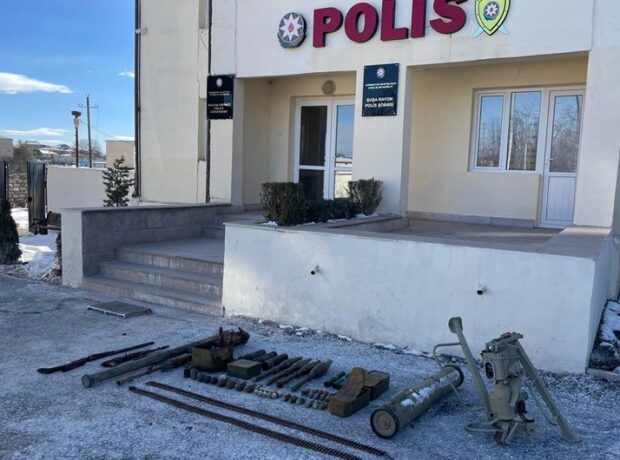 Şuşada silah-sursat aşkarlanıb Şuşada silah-sursat aşkarlanıb