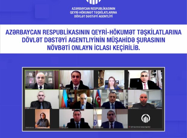 Qeyri-Hökumət Təşkilatlarına Dövlət Dəstəyi Agentliyinin Müşahidə Şurasının iclası keçirilib Qeyri-Hökumət Təşkilatlarına Dövlət Dəstəyi Agentliyinin Müşahidə Şurasının iclası keçirilib