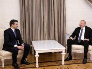 İlham Əliyev Selçuk Bayraktarı qəbul edib