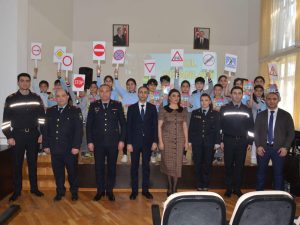 Bakı şəhər DYP İdarəsinin əməkdaşları Pirallahı rayonunda şagirdlərlə görüşdü