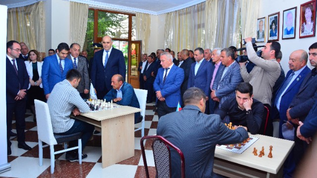 Ağstafada Heydər Əliyevə həsr olunmuş şahmat oyunu keçirildi – FOTOLAR